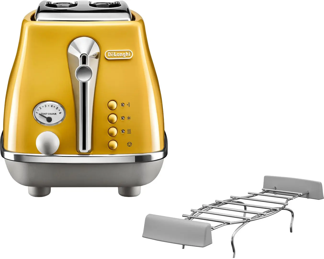 Тостер DeLonghi Icona Capitals CTOC2103.Y (New York Yellow)