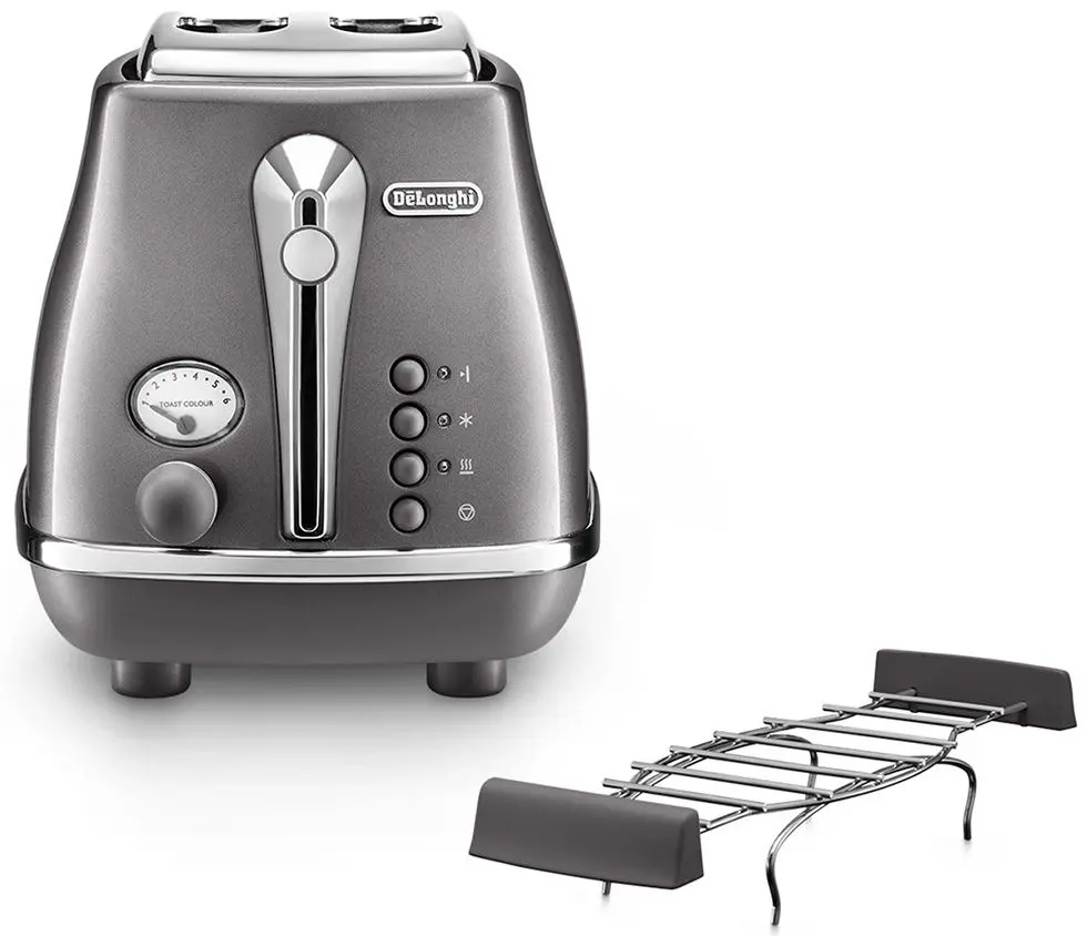 Тостер DeLonghi Icona Metallics CTOT2103.GY (Grey)