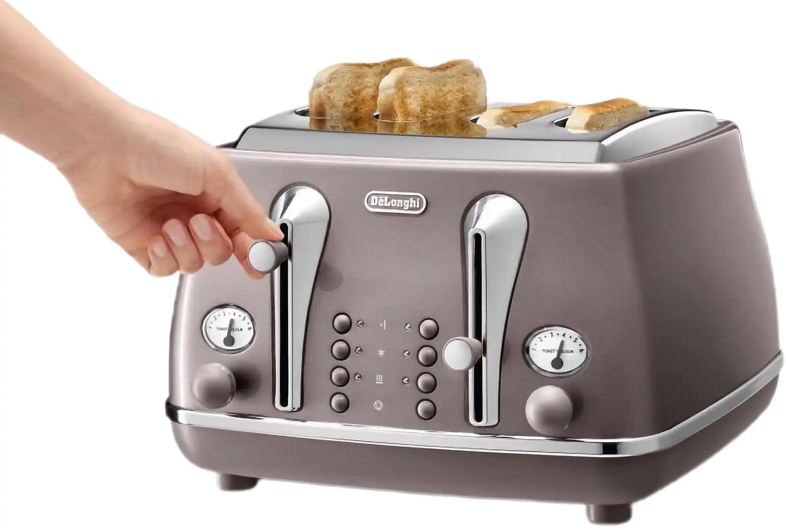 Toaster DeLonghi Icona Metallics CTOT4003.PK (Pink) - 3