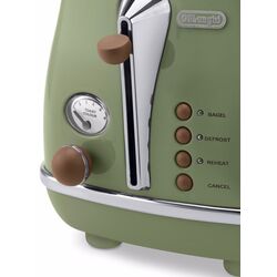 Toaster DeLonghi Icona Vintage CTOV2103.GR (Green) Thumb