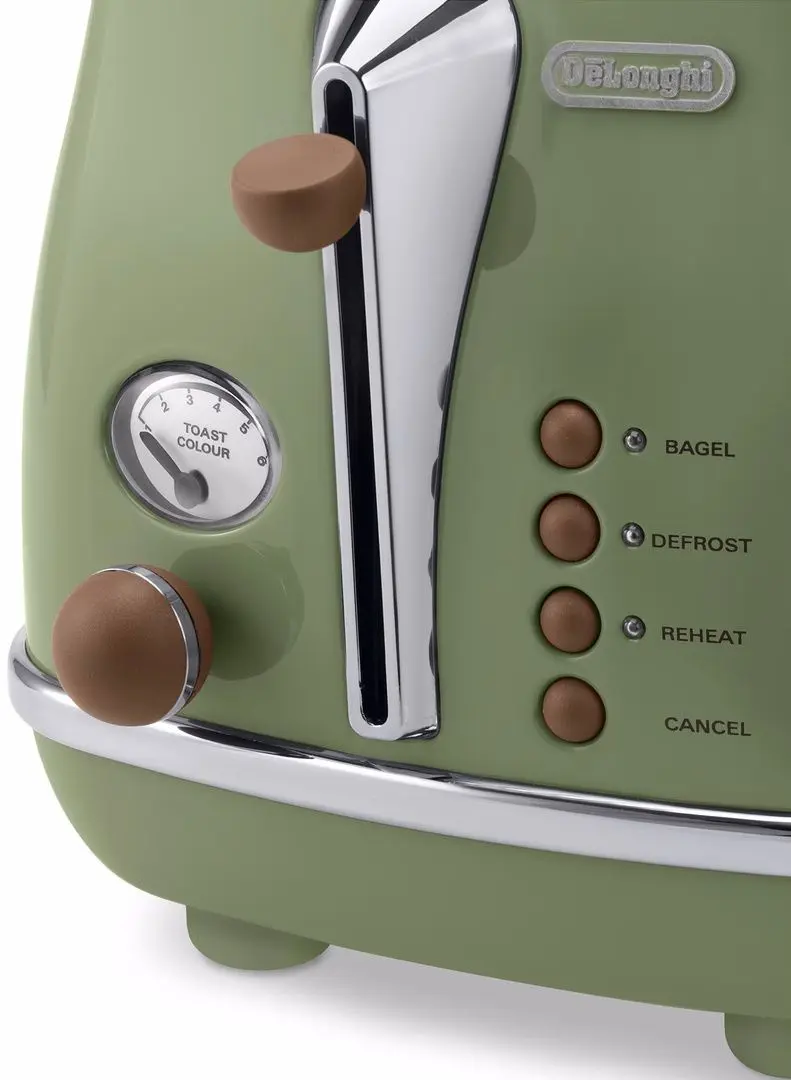 Toaster DeLonghi Icona Vintage CTOV2103.GR (Green) - 4