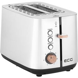 Toaster ECG ST 2767 Timber (White)