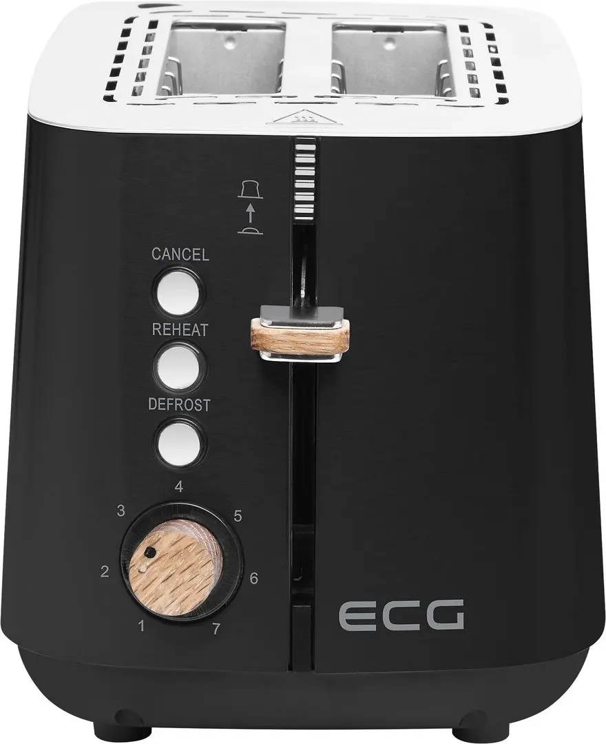 Toaster ECG ST 2768 Timber (Black)