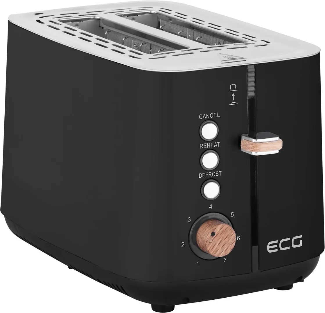 Toaster ECG ST 2768 Timber (Black)