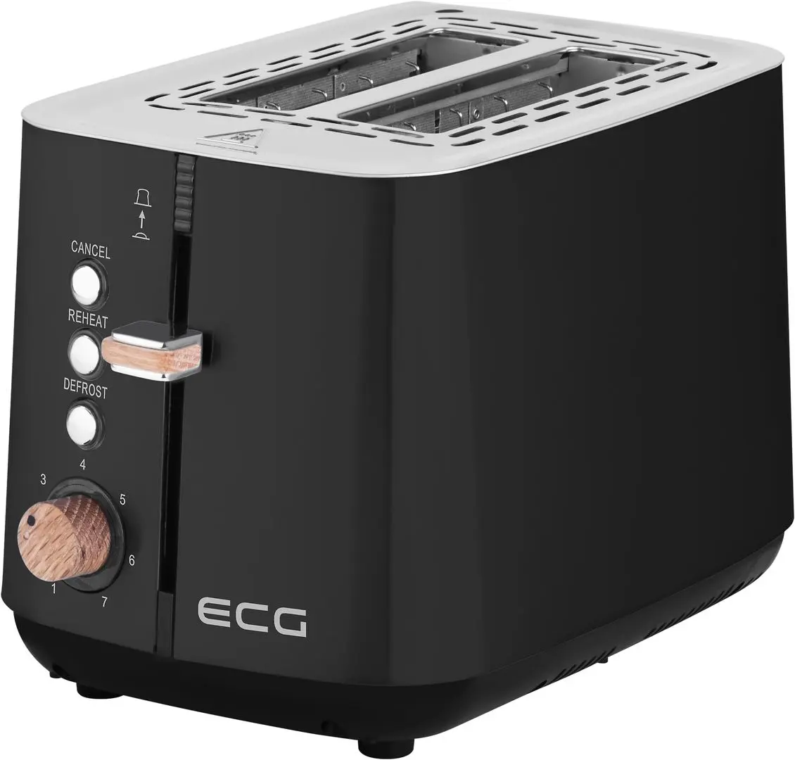 Toaster ECG ST 2768 Timber (Black)