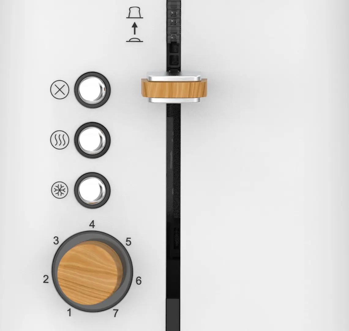Toaster ECG ST 2768 Timber (White)