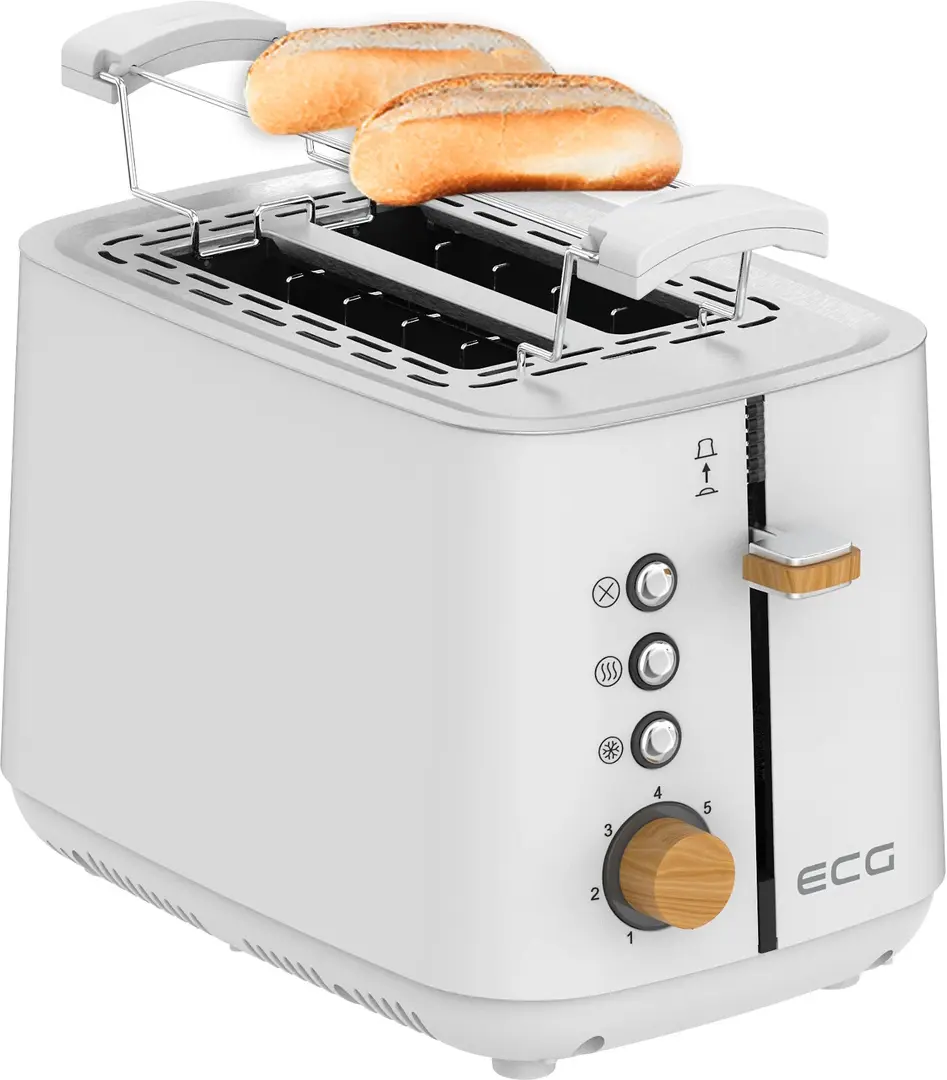 Toaster ECG ST 2768 Timber (White)