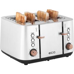 Toaster ECG ST 4767 Timber (Inox/Black) Thumb