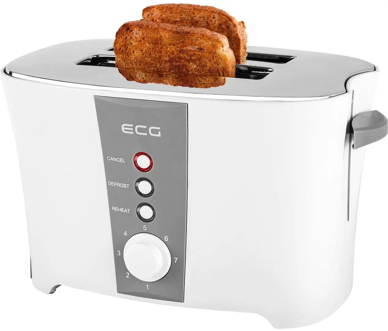 Toaster ECG ST 818 (White/Gray)