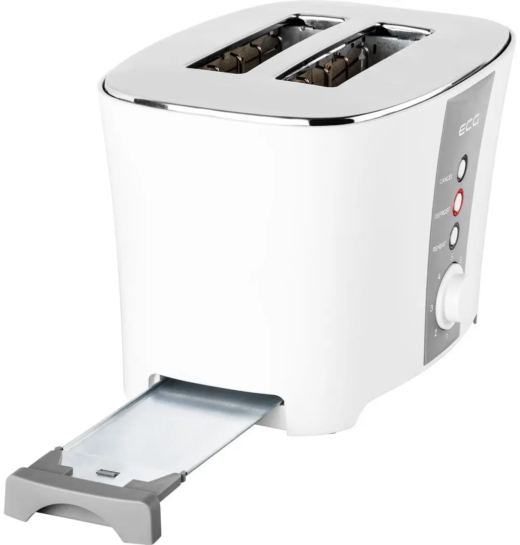 Toaster ECG ST 818 (White/Gray)