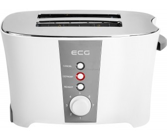 Toaster ECG ST 818 (White/Gray)