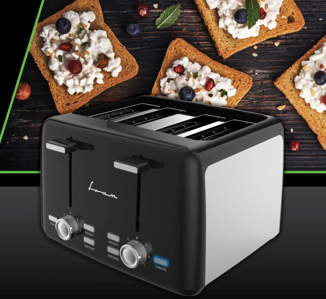 Prajitor de paine Fram FTP-1574SSBK (Black)