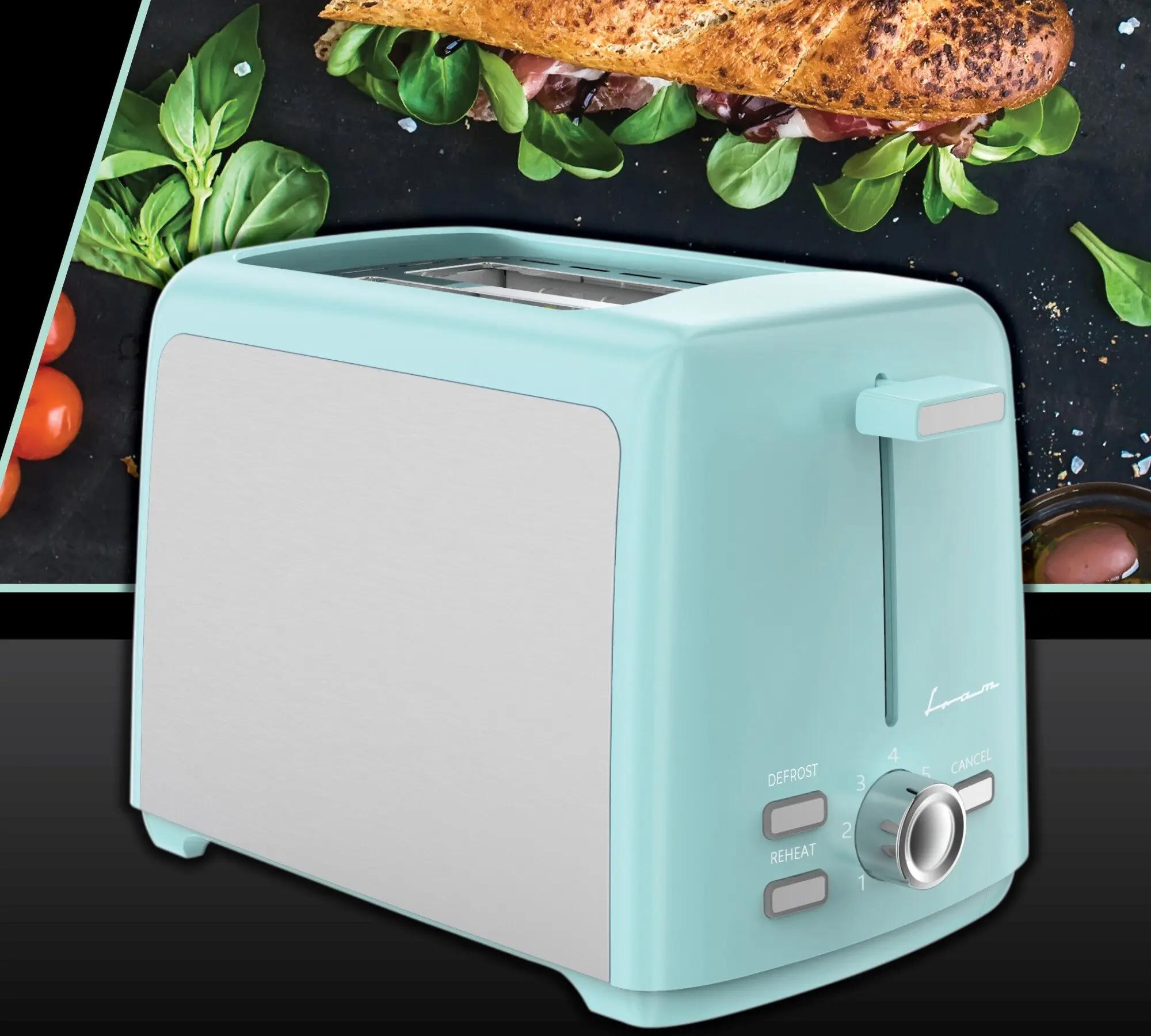 Prăjitor de pâine Fram FTP-8007SSGR (Green)