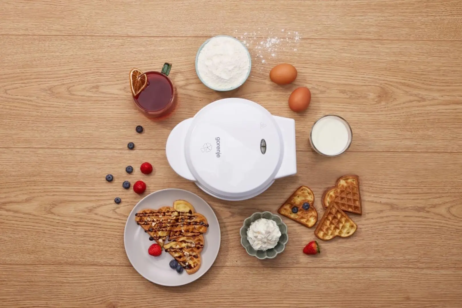 Aparat de gatit vafe Gorenje WM701W (White)