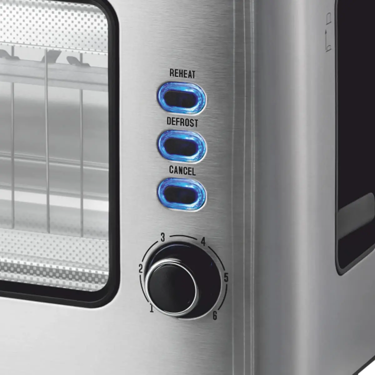 Prajitor de paine Haeger Window TO-100.014A (Black/Inox) - 3