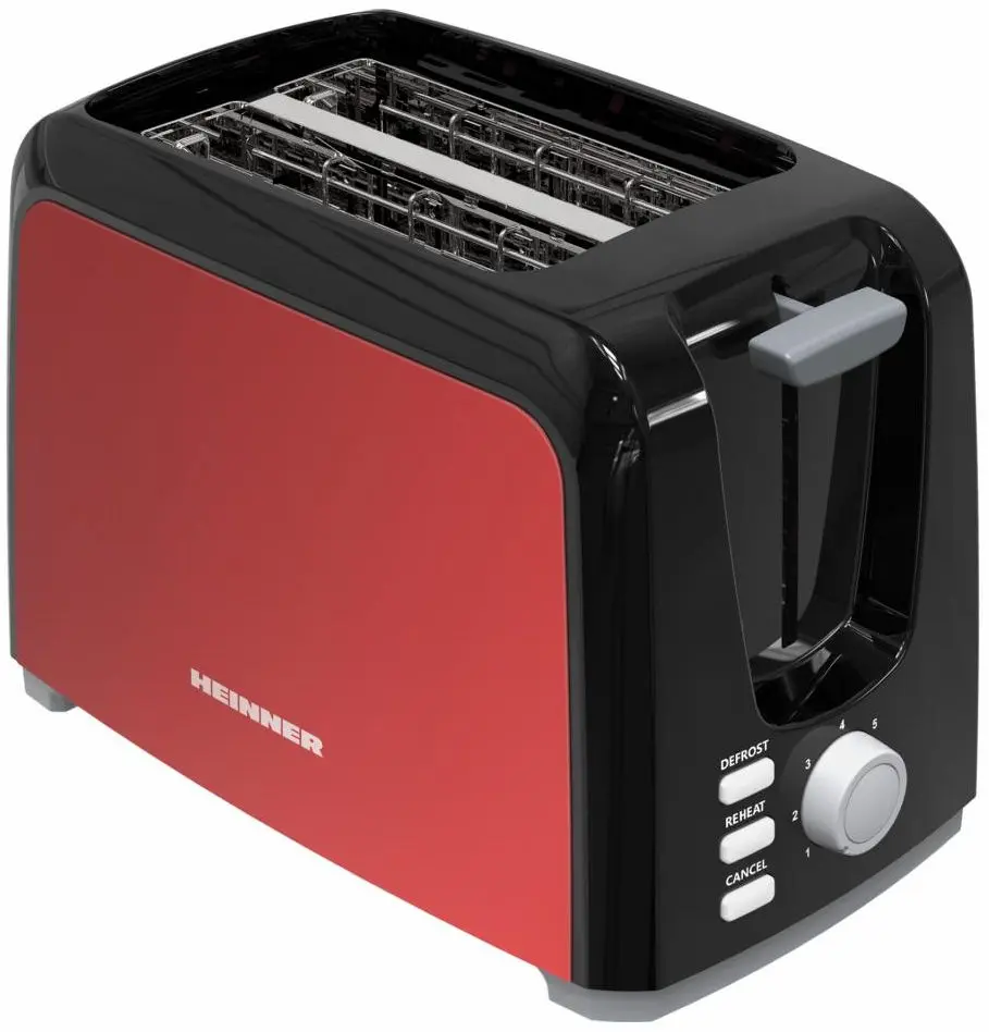 Toaster Heinner HTP-700BKRD (Red)