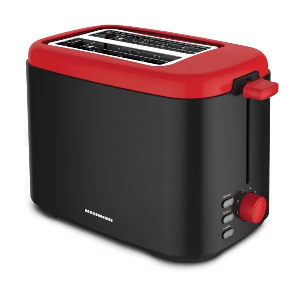 Toaster Heinner HTP-800BKR (Black/Red)