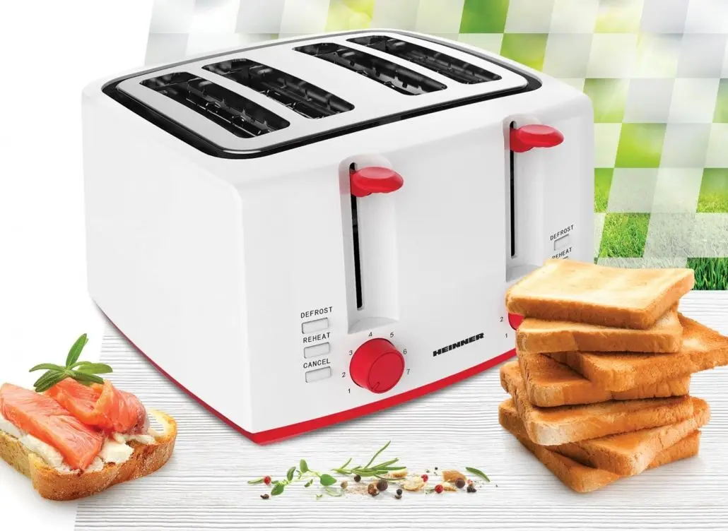 Toaster Heinner Panfette HTP-1300WHR (White/Red)
