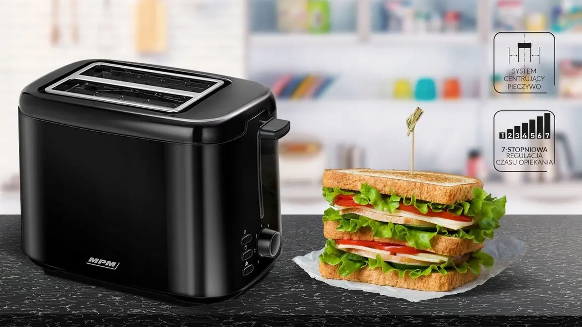 Toaster Mpm MTO-07 (Black)