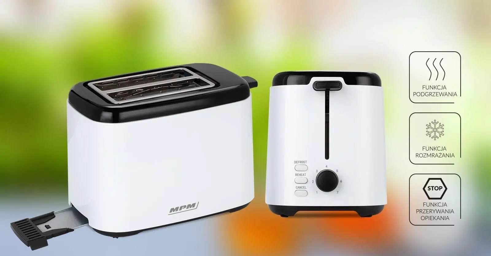 Тостер Mpm MTO-07 (White) - 4