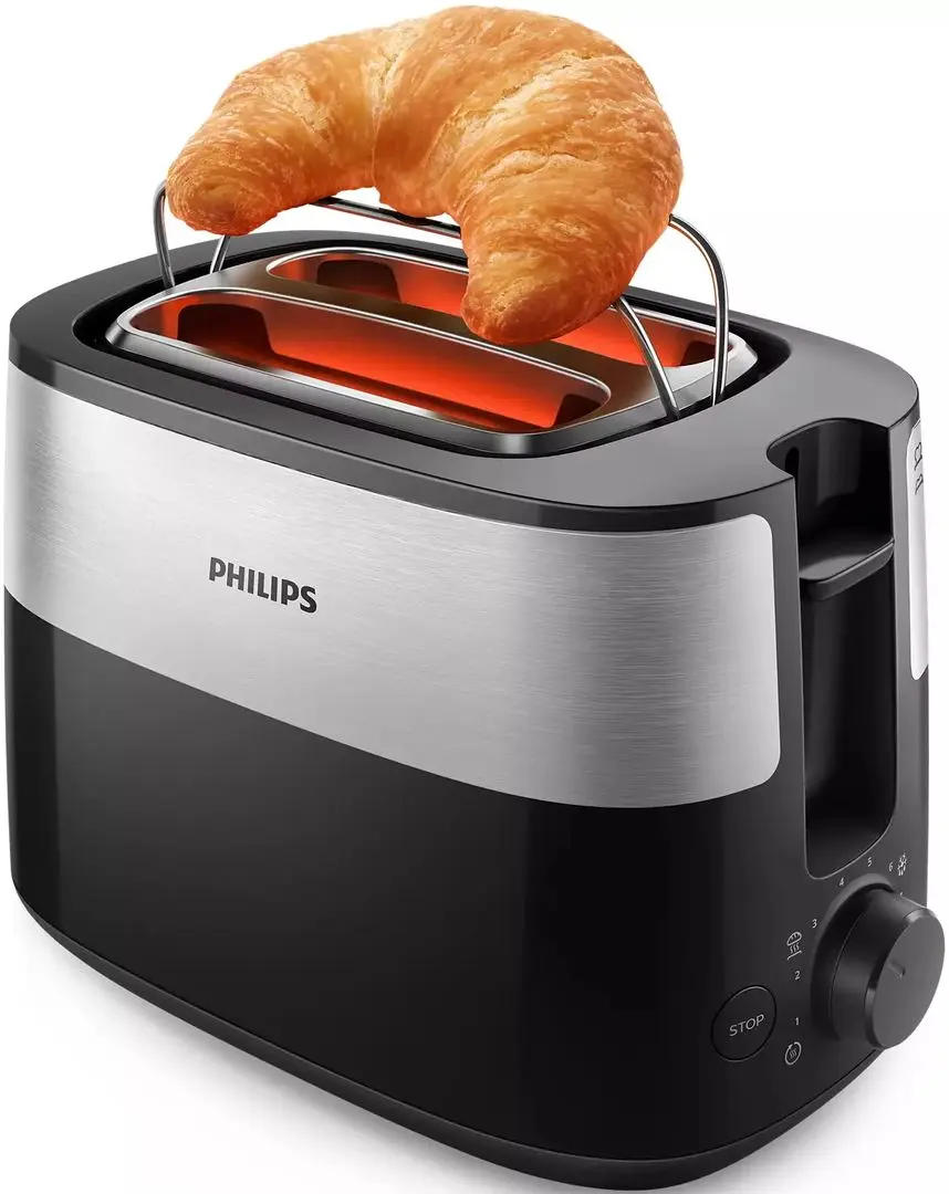Prajitor de paine Philips Daily Collection HD2516/90 (Black/Silver) - 3