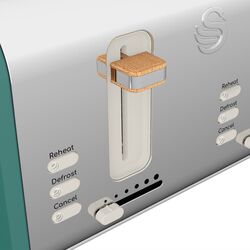 Тостер Swan 4 Slice Nordic Style (Pine Green/Silver) Thumb