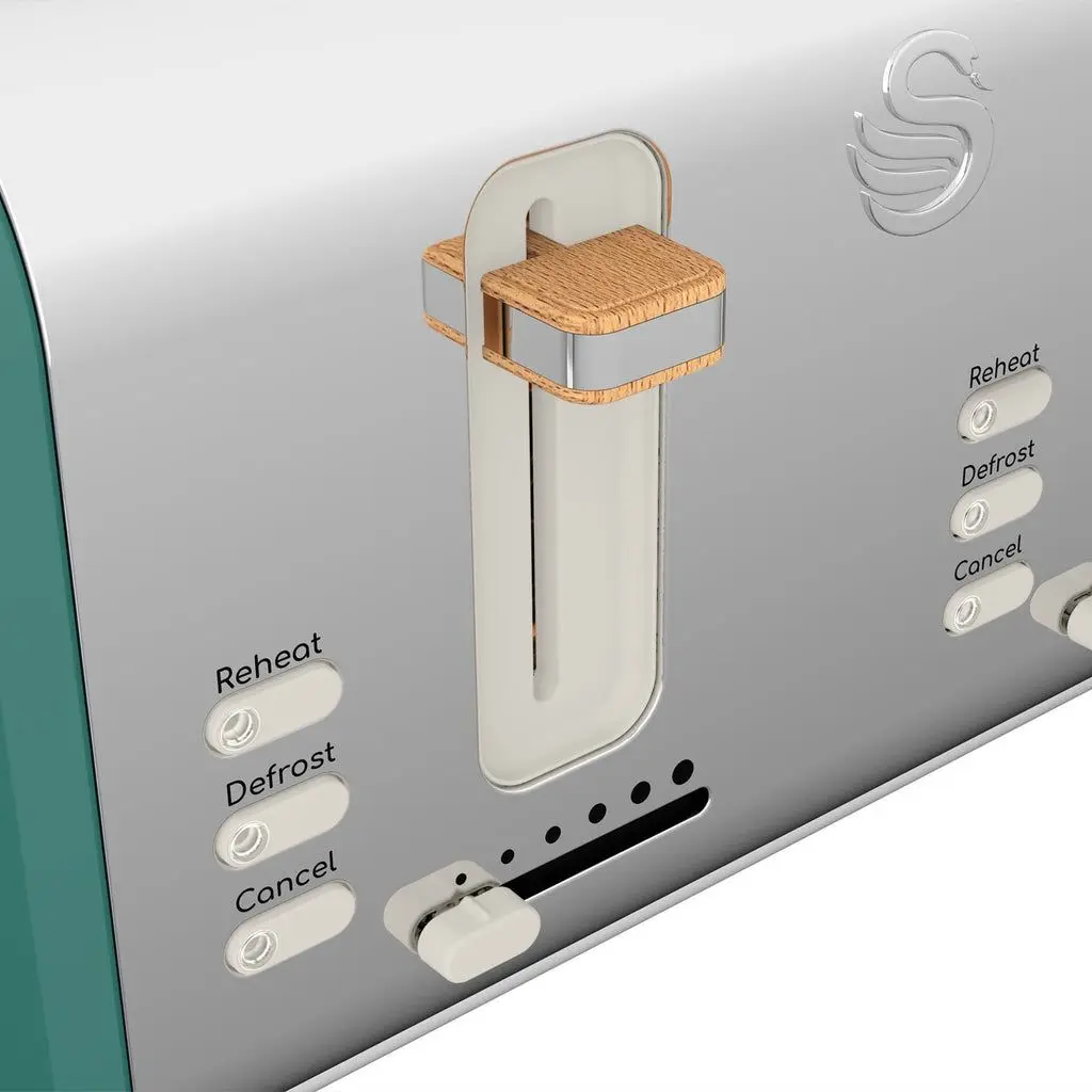 Тостер Swan 4 Slice Nordic Style (Pine Green/Silver)