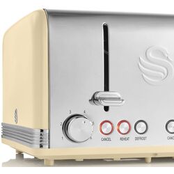 Тостер Swan 4 Slice Retro (Cream/Silver) Thumb
