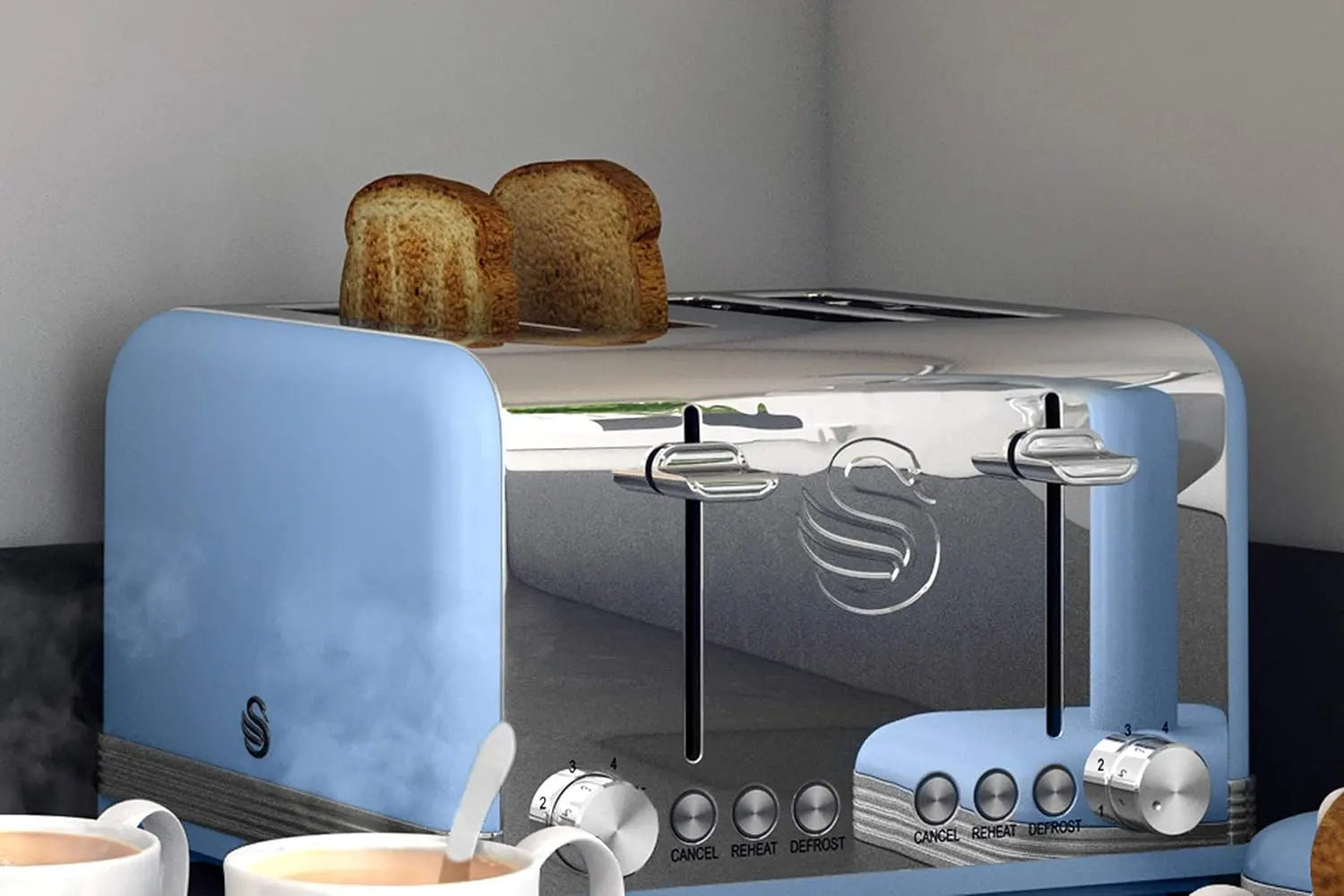 Тостер Swan ST19020BLN (Blue/Inox)