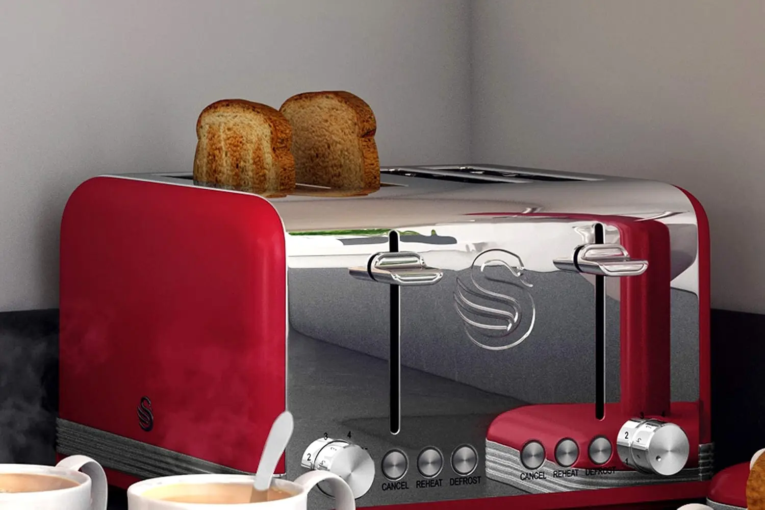 Toaster Swan ST19020RN (Red/Inox)