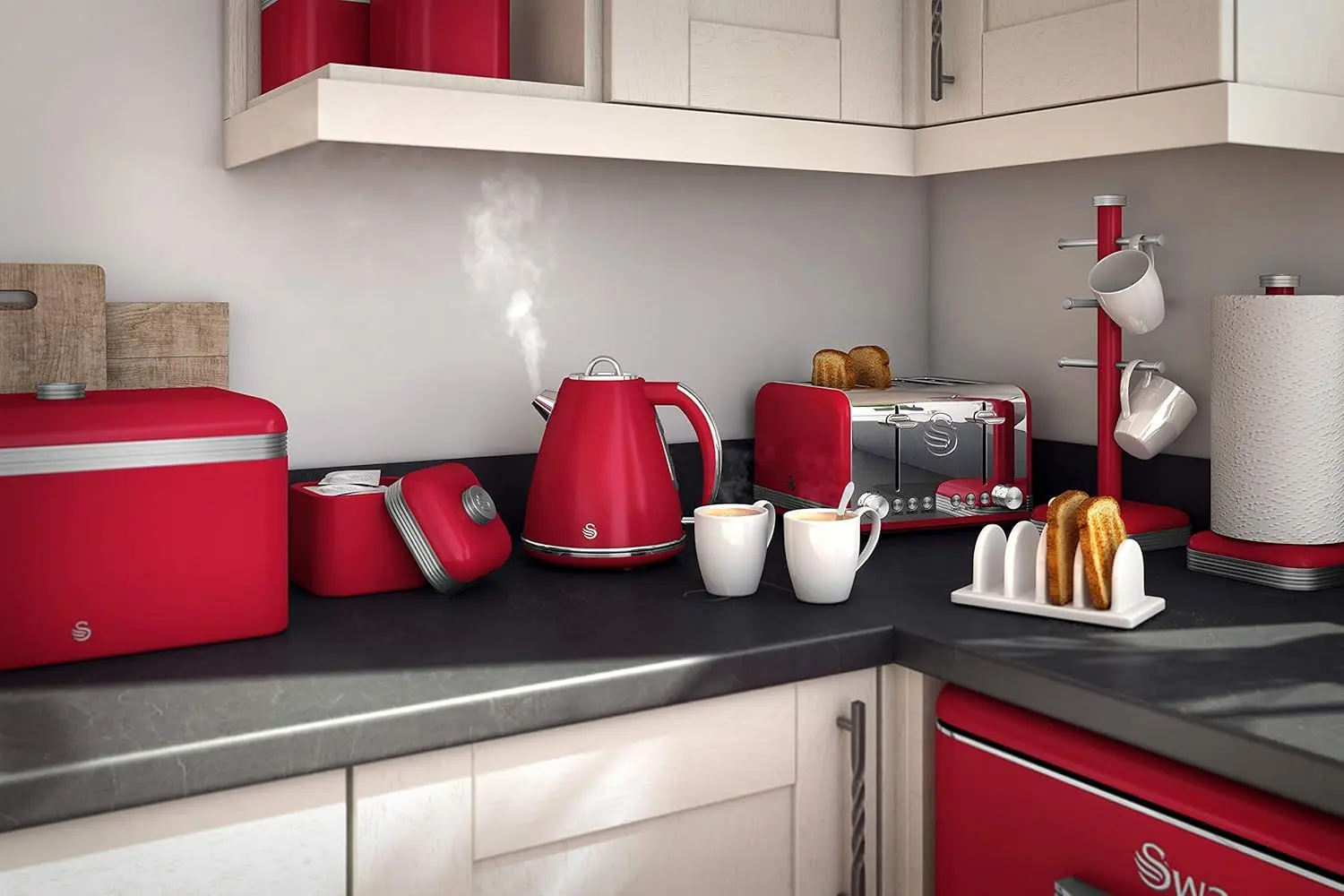 Toaster Swan ST19020RN (Red/Inox)