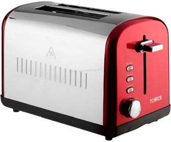 Toaster Tower Infinity T20014R (Silver/Red)