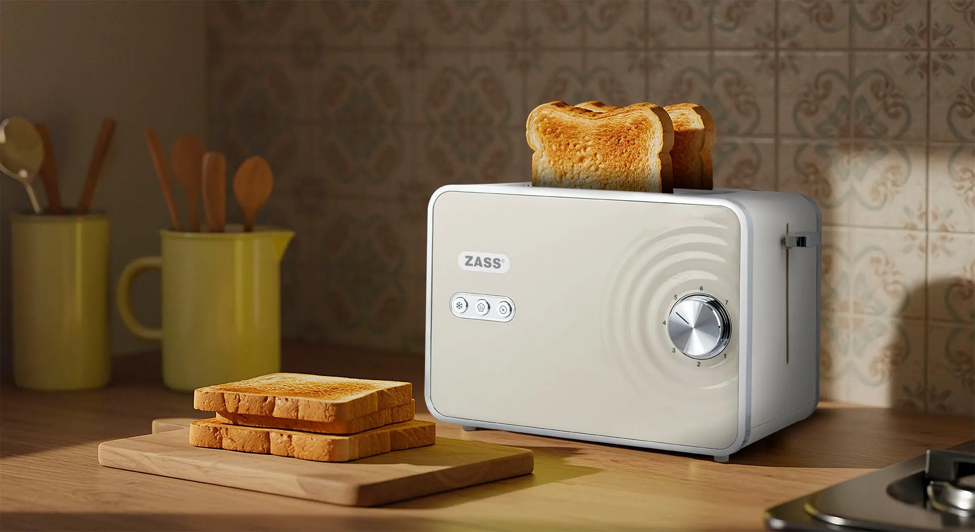 Prajitor de paine Zass ZST 12 Wave Edition (Cream) - 6