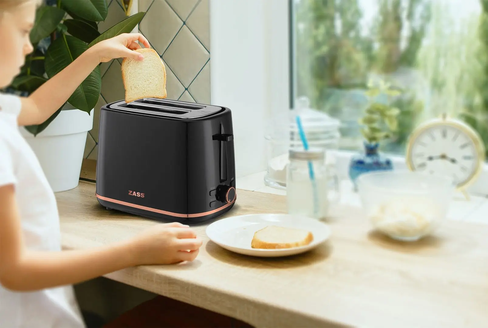 Toaster Zass ZST 20 (Black/Rose Gold)