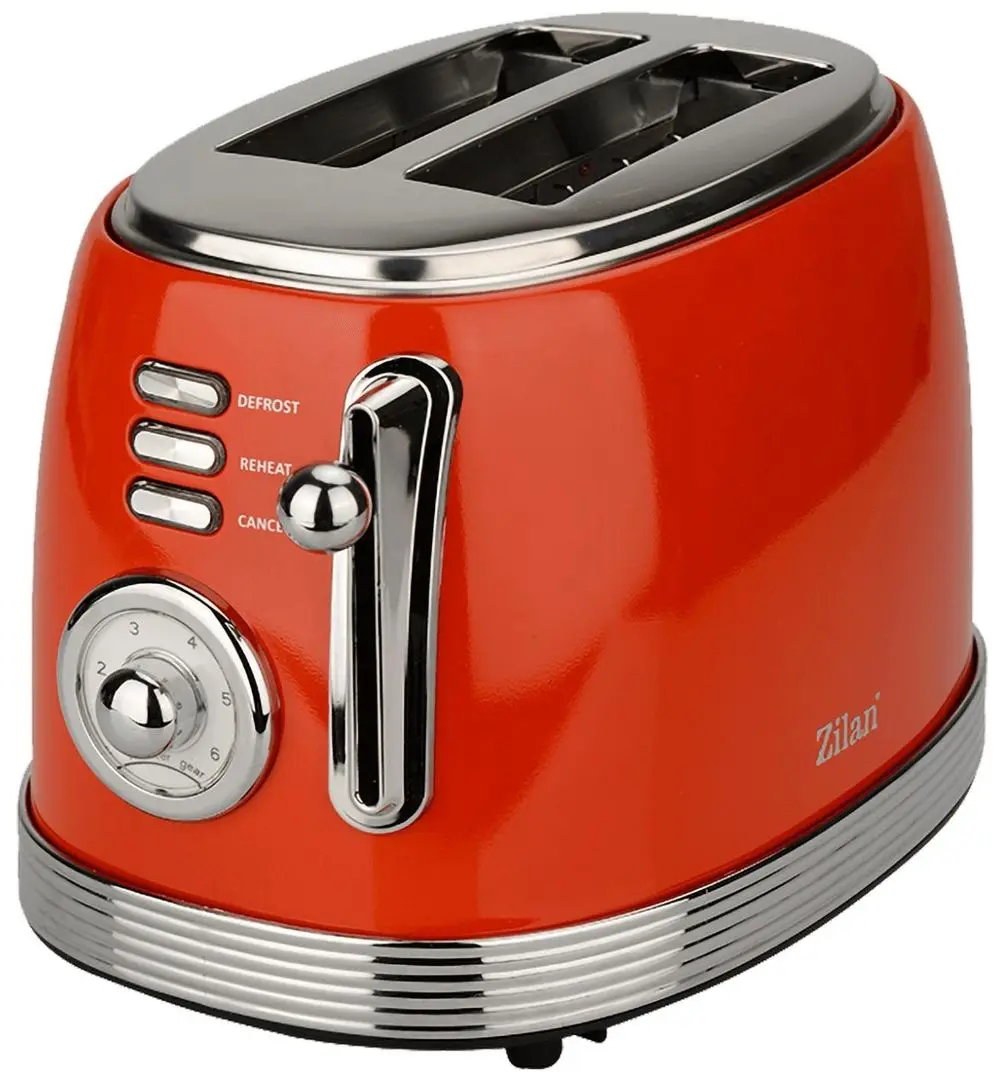 Toaster Zilan ZLN7040 Retro (Red)