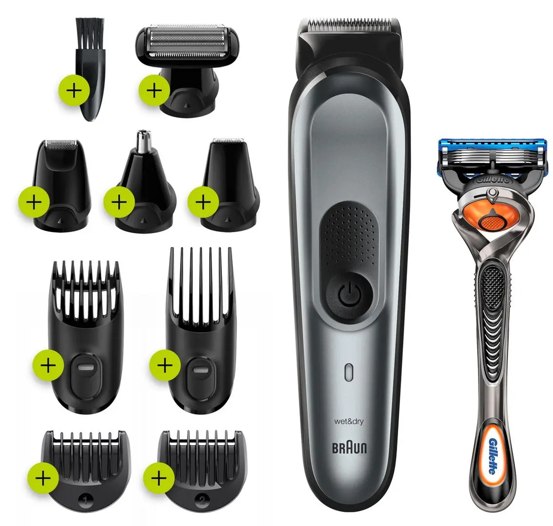 Trimmer Braun MGK7221 (Black/Silver)