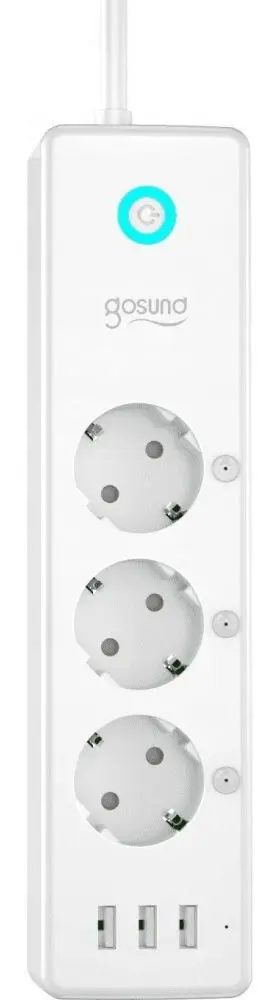 Сетевой фильтр Gosund Smart Power Strip P1 1.5m (White) - 2