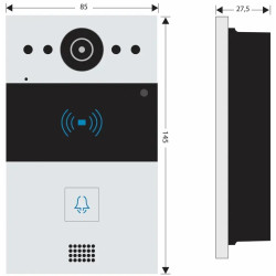 Panou de apel Akuvox R20A (Silver) Thumb