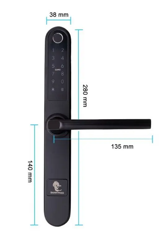 Incuietoare inteligenta SmartPass Monaco (Black)