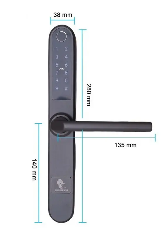 Умный замок SmartPass Monaco (Titan)