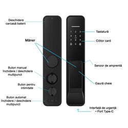 Incuietoare inteligenta SmartPass Porto 68 (Black) Thumb