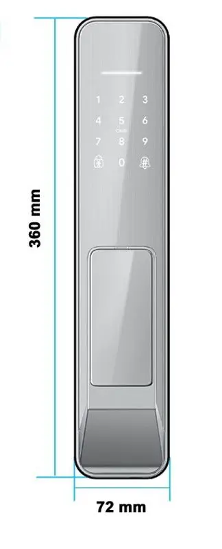 Incuietoare inteligenta SmartPass Porto 68 (Silver)