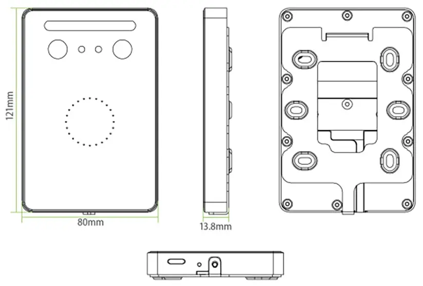 Terminal biometric de control acces ZKTeco KF1200 (Black)