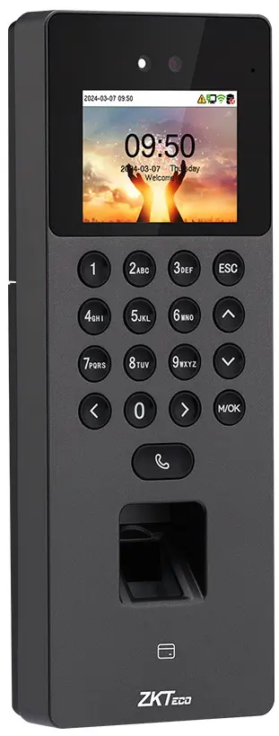 Биометрический терминал контроля доступа ZKTeco SenseFace 2A (Black)