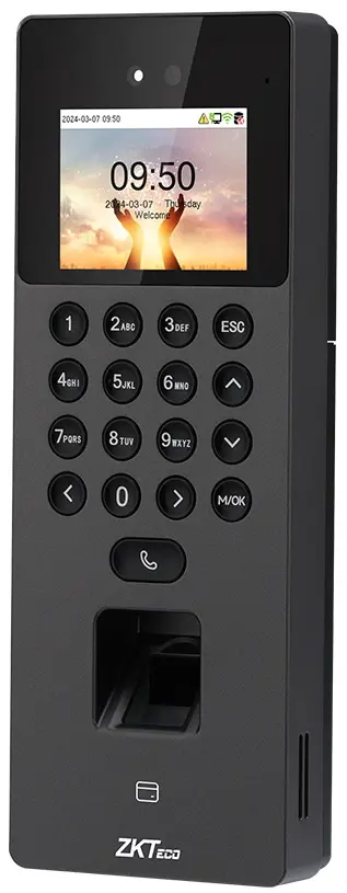 Биометрический терминал контроля доступа ZKTeco SenseFace 2A (Black)