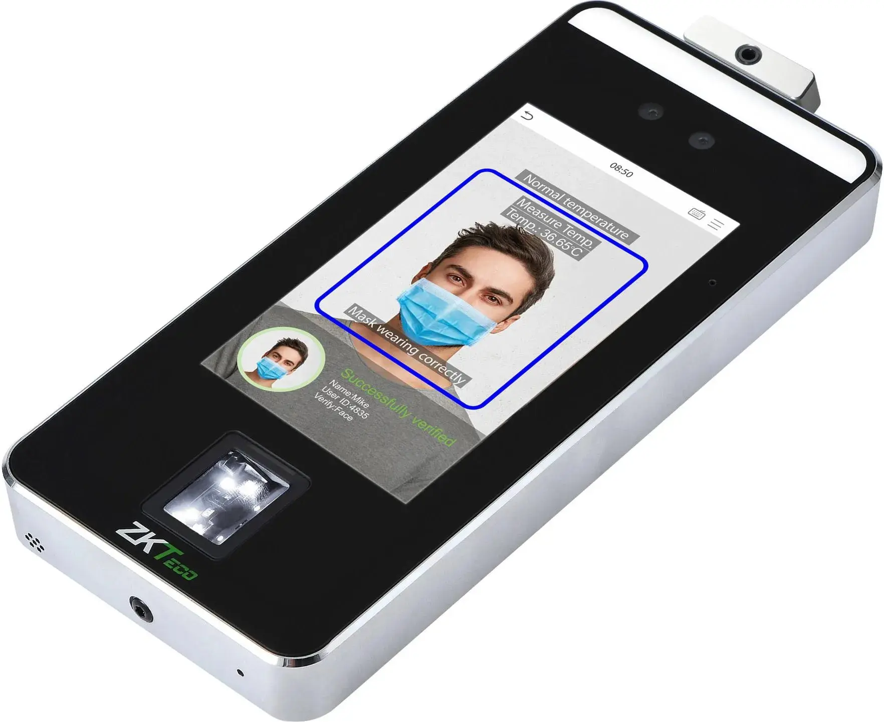 Terminal biometric de control acces ZKTeco SpeedFace-V5L[TD] (Black)