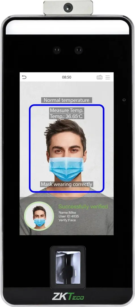 Terminal biometric de control acces ZKTeco SpeedFace-V5L[TD] (Black)
