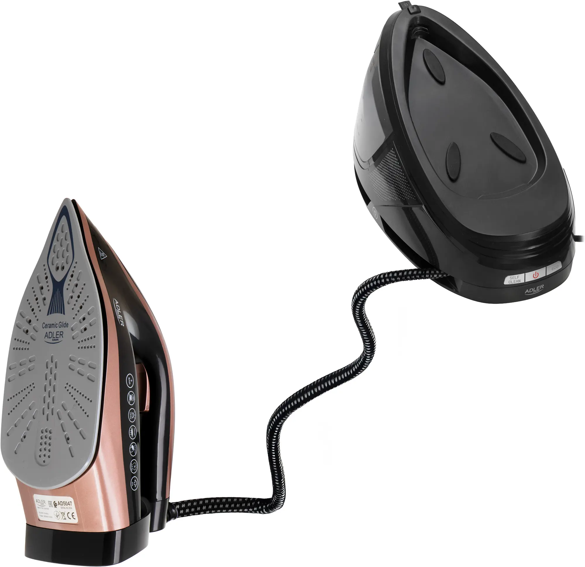 Fier de calcat cu generator de abur Adler AD 5047 (Black/Copper) - 2