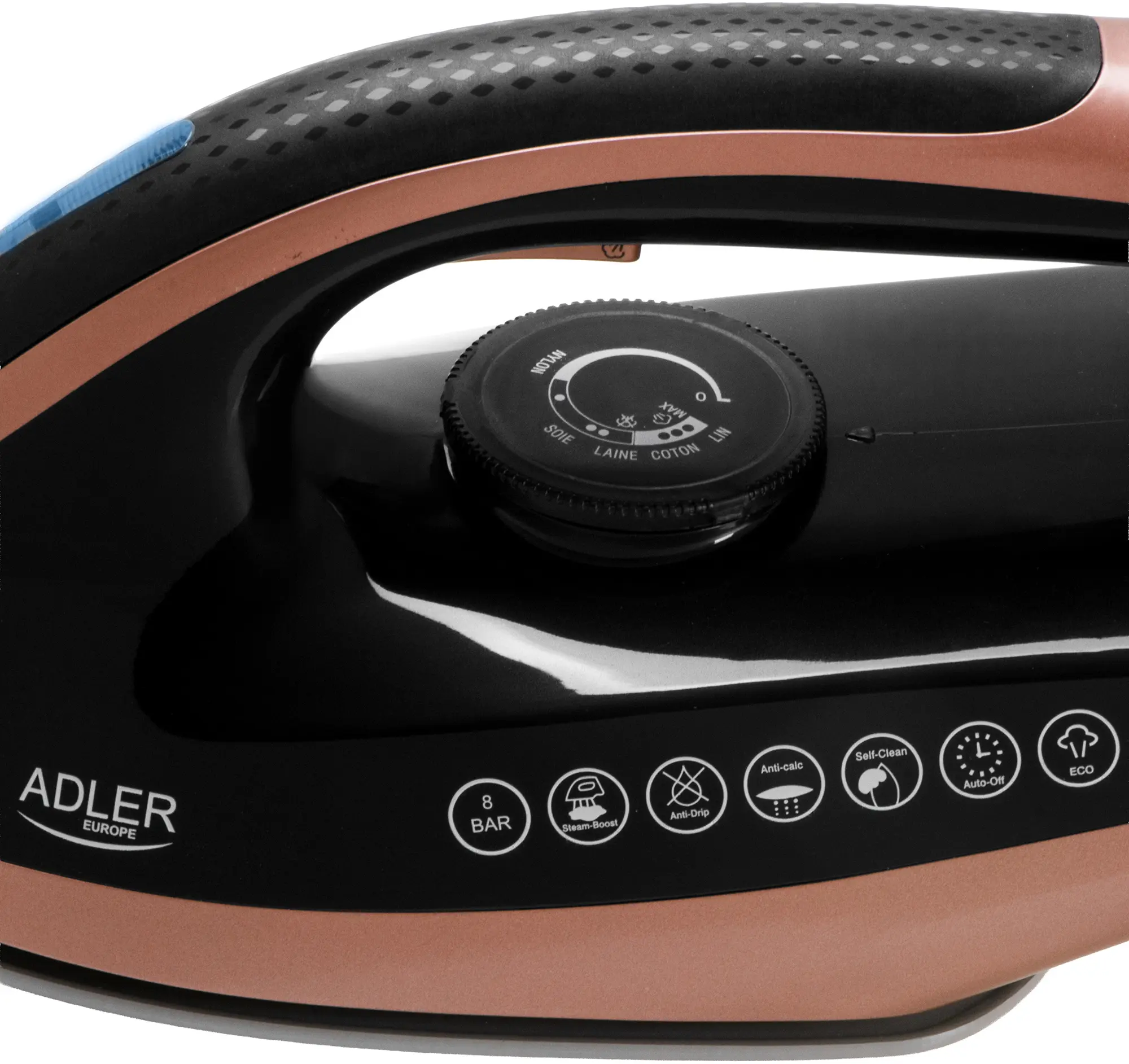 Fier de calcat cu generator de abur Adler AD 5047 (Black/Copper) - 5