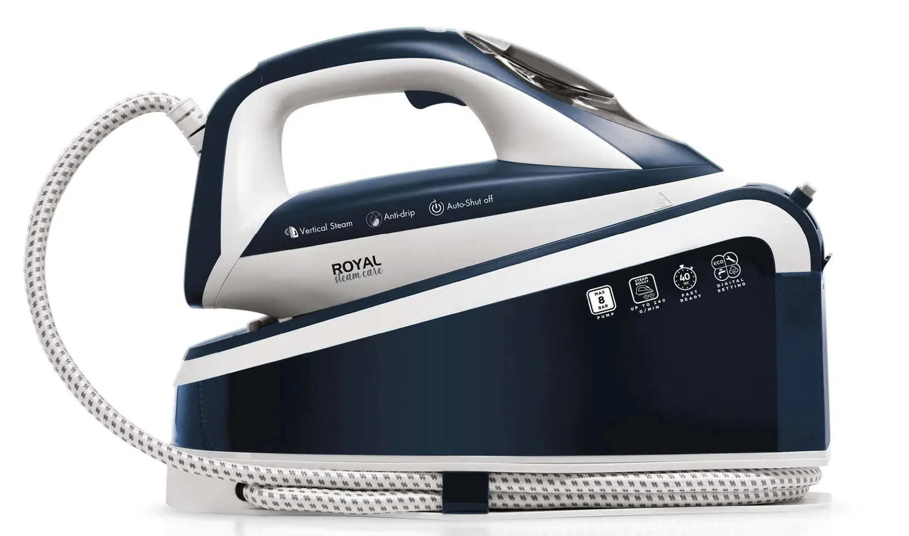 Fier de calcat cu generator de abur Albatros Royal Steam Care (Blue/White)